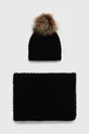 črna Darilni set - klobuk in šal Medicine Ženski