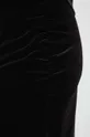 czarny Spódnica damska welurowa kolor czarny