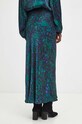 Spódnica damska maxi z kolekcji Medicine x Veronika Blyzniuchenko kolor turkusowy turkusowy RW23.SDDB51