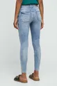 Jeansy damskie skinny kolor niebieski Materiał zasadniczy: 98 % Bawełna, 2 % Elastan, Podszewka: 100 % Bawełna