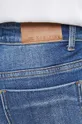 niebieski Jeansy damskie wide leg kolor niebieski