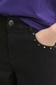 Jeansy damskie straight kolor czarny czarny RW23.SJD702