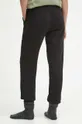 Spodnie dresowe damskie gładkie kolor czarny Materiał zasadniczy: 55 % Bawełna, 45 % Poliester, Inne materiały: 100 % Bawełna