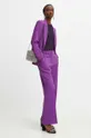 Nohavice dámske fialová farba fialová