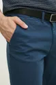 granatowy Spodnie męskie gładkie kolor granatowy
