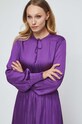 Sukienka damska rozkloszowana kolor fioletowy fioletowy RW23.SUD603