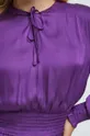 Sukienka damska rozkloszowana kolor fioletowy Damski