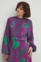 Sukienka damska midi wzorzysta kolor multicolor multicolor