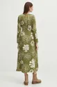 Šaty dámska maxi so vzorom zelená farba <p>100 % Viskóza</p>