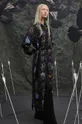 Šaty midi z kolekcie The Witcher x Medicine čierna farba čierna