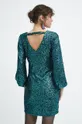 Šaty dámska tyrkysová farba Hlavný materiál: 95 % Polyester, 5 % Elastan Podšívka: 100 % Polyester