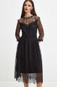 Sukienka damska midi koronkowa kolor czarny RW23.SUDB04 czarny RW23