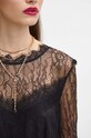 Sukienka damska midi koronkowa kolor czarny RW23.SUDB04 czarny