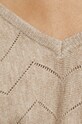 Sweter damski z fakturą kolor beżowy RW23.SWD020