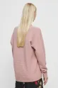 Sweter damski z fakturą kolor różowy 50 % Wiskoza, 26 % Poliamid, 24 % Poliester