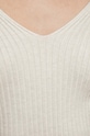 Sweter damski prążkowany kolor beżowy RW23.SWD041 beżowy