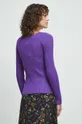 Sweter damski prążkowany kolor fioletowy 70 % Wiskoza, 30 % Poliamid