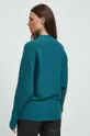 Sweter damski prążkowany kolor zielony 50 % Wiskoza, 26 % Poliamid, 24 % Poliester