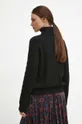 Sweter z domieszką wełny damski kolor czarny 54 % Poliamid, 38 % Akryl, 8 % Wełna