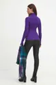 Sweter damski prążkowany kolor fioletowy 52 % Wiskoza, 28 % Poliester, 20 % Poliamid