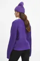 Sweter damski gładki kolor fioletowy 73 % Akryl, 24 % Poliester, 3 % Elastan