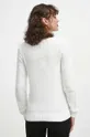 Sweter damski z fakturą kolor beżowy 60 % Bawełna, 40 % Akryl