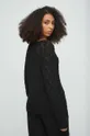 Sweter damski ażurowy kolor czarny 82 % Bawełna, 18 % Poliester