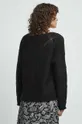 Sweter damski z fakturą kolor czarny 80 % Akryl, 20 % Poliamid