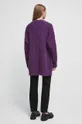 Sweter damski z fakturą kolor fioletowy 70 % Poliester, 20 % Akryl, 10 % Poliamid