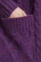 Sweter damski z fakturą kolor fioletowy Damski