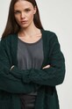Sweter damski z fakturą kolor zielony zielony RW23.SWD509