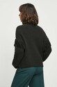 Odzież Sweter damski z ozdobnym splotem kolor czarny RW23.SWD513 czarny