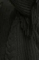 Sweter damski z ozdobnym splotem kolor czarny Damski