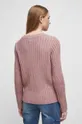 Sweter damski z fakturą kolor różowy 86 % Akryl, 10 % Poliamid, 4 % Poliester