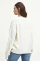Sweter z domieszką wełny damski kolor beżowy Materiał zasadniczy: 54 % Poliamid, 38 % Akryl, 8 % Wełna