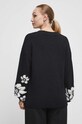 Odzież Sweter damski w kwiaty kolor czarny RW23.SWD711 czarny