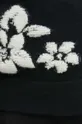Sweter damski w kwiaty kolor czarny