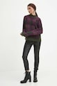 Sweter damski wzorzysty kolor czarny RW23.SWD714 czarny RW23