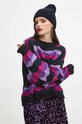 Sweter damski wzorzysty kolor czarny RW23.SWD801 czarny RW23