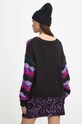 Odzież Sweter damski wzorzysty kolor czarny RW23.SWD801 czarny