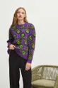 Sweter damski wzorzysty kolor multicolor multicolor