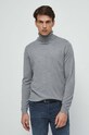 Sweter męski z golfem kolor szary szary RW23.SWM051