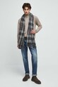 Sweter męski z golfem kolor beżowy RW23.SWM051 beżowy RW23