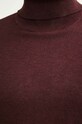 Sweter męski z golfem kolor bordowy RW23.SWM051 bordowy
