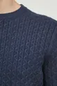 Sweter męski z fakturą kolor granatowy Męski