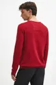 Sweter bawełniany męski gładki kolor czerwony 100 % Bawełna 