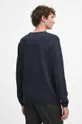 Sweter bawełniany męski melanżowy kolor granatowy 100 % Bawełna 