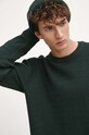 Sweter męski z fakturą kolor zielony RW23.SWM092 zielony