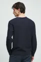 Sweter bawełniany męski z fakturą kolor granatowy 100 % Bawełna