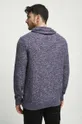 Sweter bawełniany męski z fakturą kolor bordowy 100 % Bawełna